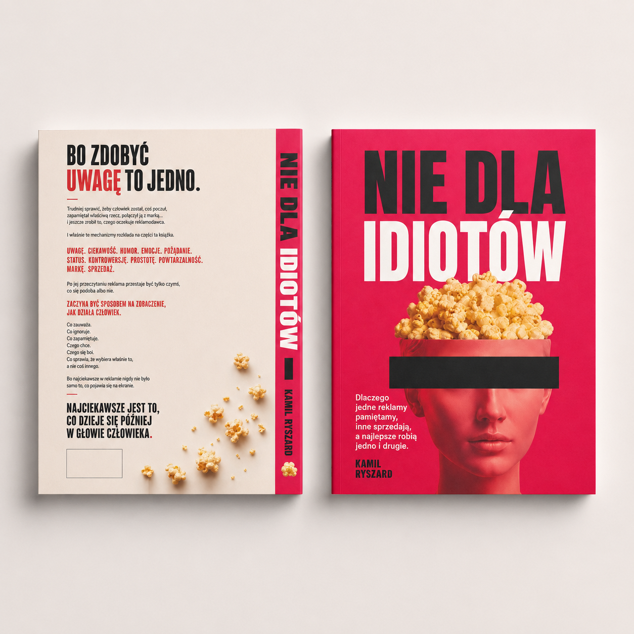 Przód i tył okładki obok siebie