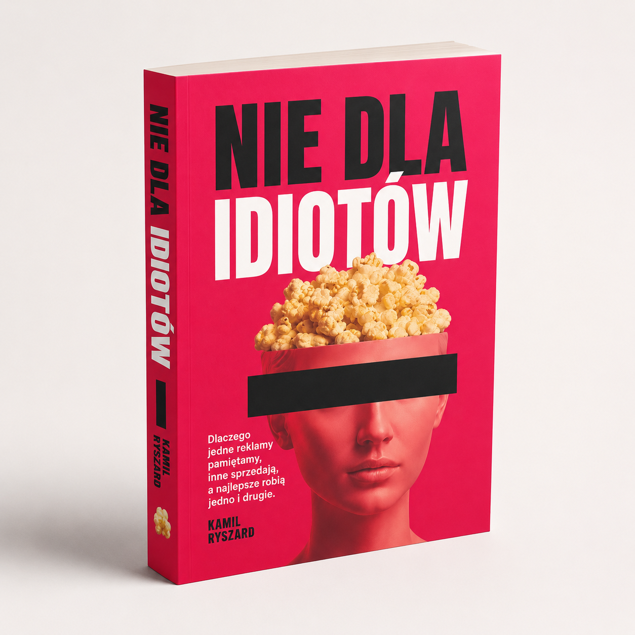 Książka „Nie dla idiotów” stojąca przodem